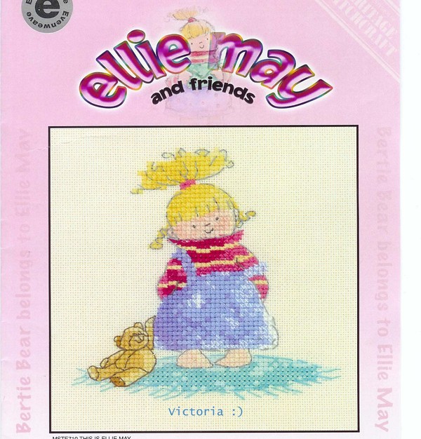 Kit Point De Croix Permin - Modèle Naissance Fille 25x25 Cm - Tissu Evenweave 25-26 Ct