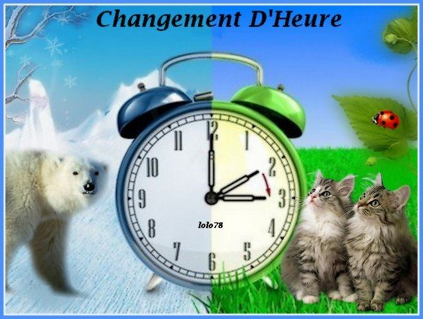 CHANGEMENT D' HEURE