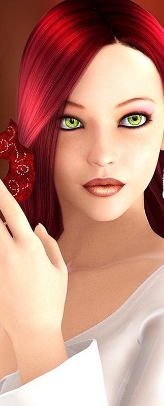 Jolie Sirène Aux Cheveux Rouges Illustration 3d Fantasy | Photo Premium